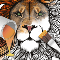 动物王国填色本(Animal Coloring)_logo